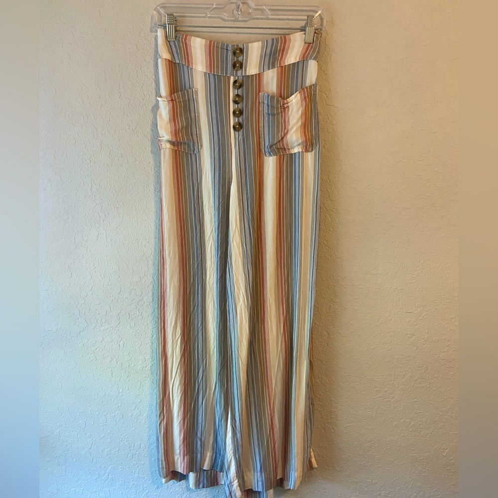 American eagle striped flowy pants: LIGHTLY WORN